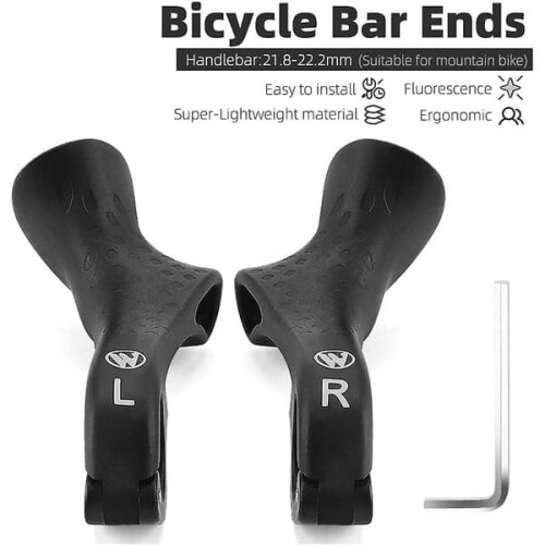 Bicycle Handlebar Grips 22.2mm Ergonomic 1 Pair 1