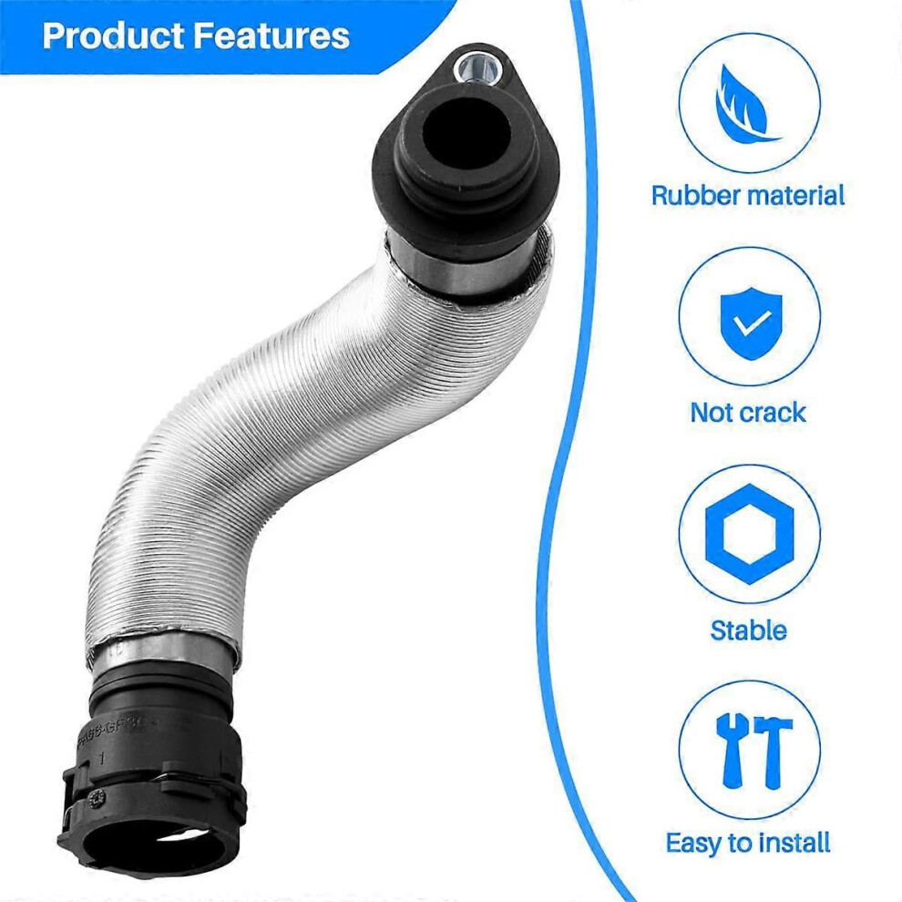 Radiator Coolant Hose Water Pipe Black 9178400772863