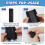 Universal Handle Grip NBR Rubber Foam Black 4 pcs 3