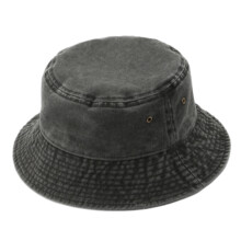 Sombrero tipo cubo para mujer y hombre, de algodón y mezclilla, plegable.
