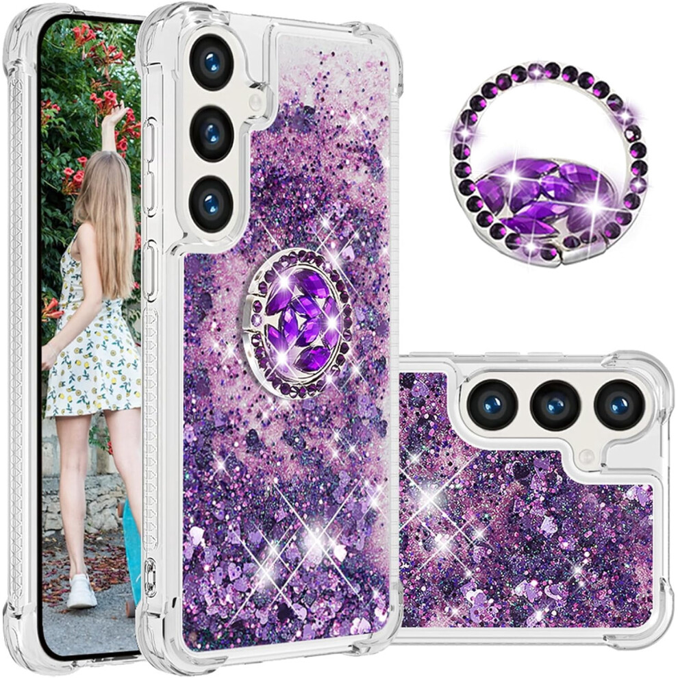 Liquid Quicksand Case For Samsung Galaxy S25/S24 Purple 9178400791635