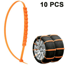 Chaînes à neige pour voiture, camion, SUV (lot de 10)
