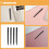WEUVEB Stylets noirs à double pointe, lot de 4 4