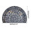 Boheemse deurmat, halfrond, 50x80 cm, antislip, fluweel 2