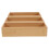 Bamboe lade-organizer set, stapelbare houten trays, 3 stuks 1