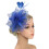 Bandeau bibi orné de rubans en maille fleurie et de plumes 2