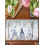 Ocean Blue Gnome Placemats Cotton-Linen Set of4 6