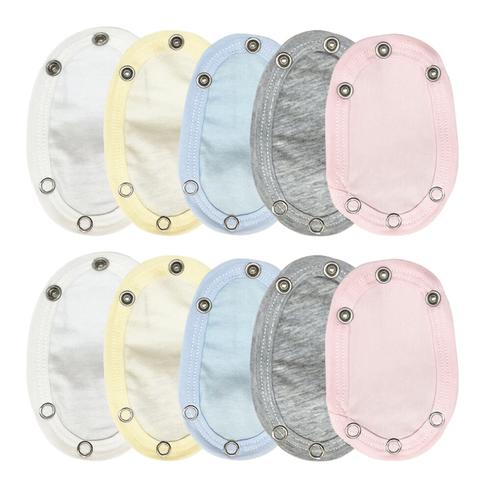 Baby Bodysuit Extender Snap-On Romper Crotch Extender 10pcs