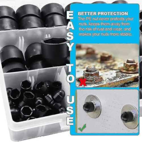 Plastic Dome Bolt Nut Caps 145 pcs 1