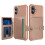 Compatível com iPhone 16 Plus - Capa elegante e resistente a impactos com compartimento para cartão, azul. 5