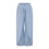 Damen-Culottes mit weitem Bein, blau, hochtailliert 4