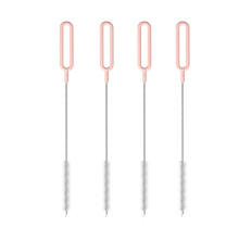 Escova de limpeza para canudos de garrafas de água e canudos para chá de bolhas (pacote com 4)