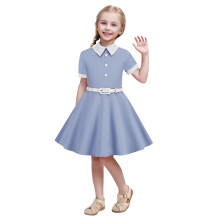 Prinsessekjole Kortermet Lyseblå 7-8 år