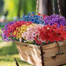 Violette kunstige blomster udendørsdekoration 1 stk.