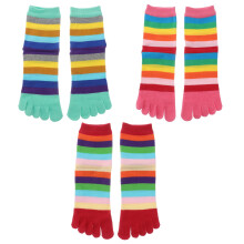 Bequeme Zehensocken aus Baumwolle für Damen, 3 Paar