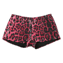 Pene dameshorts med metallisk aksent og elastisk midje.