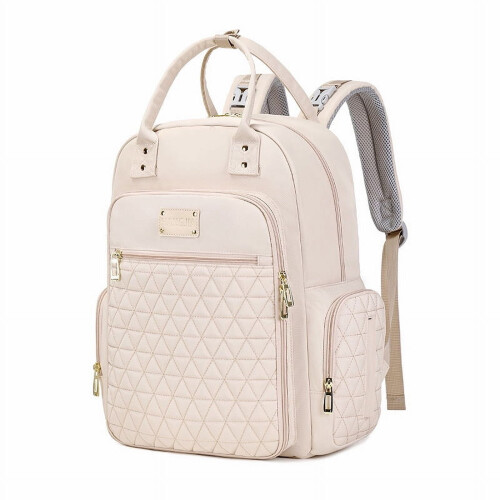 Sac à langer rose grande capacité multifonctionnel