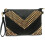 Γυναικεία oversized τσάντα clutch από PU δέρμα με τρουκς 1