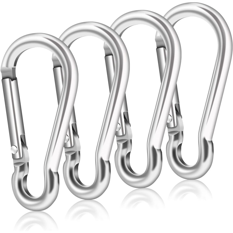 Aluminum Flag Pole Ring Replacement Carabiner Clips 4Pcs 975221194794
