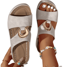 Dames instapsandalen, comfortabel, zacht gevoerd en antislip.