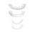 Snap-on false teeth set for upper and lower jaw 4