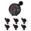 5Inch Tachometer Carbon Fiber Face7Colors LED Pointer 7