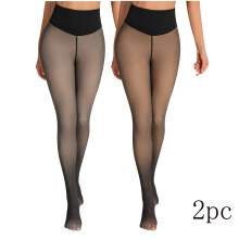 Damen-Leggings mit hohem Bund, gefüttert mit Thermofleece, Größe 2XL (2