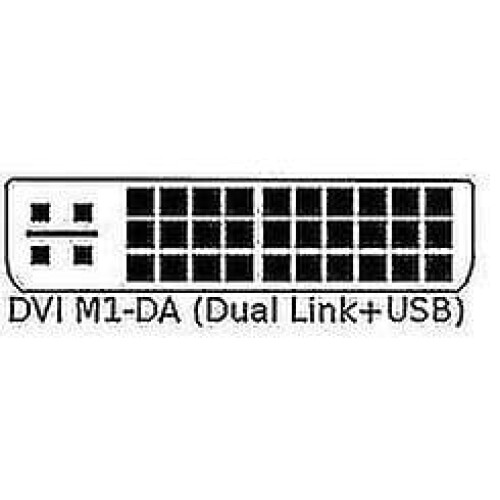 DVI M1-DA to HD Compatible Dual Link USB Projector Cable 2