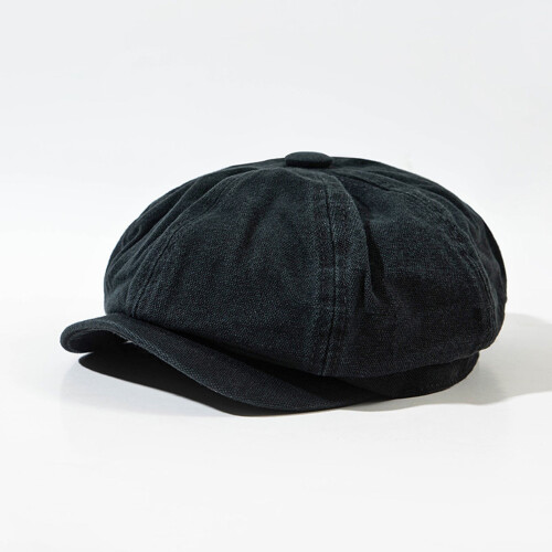 Women's Denim Newsboy Cap 8-Panel Flat Hat
