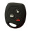 Custodia per chiave auto in silicone a 3 pulsanti, nera 1