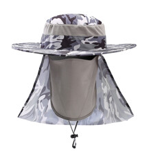 Sombrero tipo pescador para mujeres y hombres, con estampado de camuflaje, ideal para exteriores.