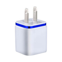 USB-vegglader, kubelader 2-ports ladeboks 2,1A/5V reiselader for hjemmet USB-strømadapter ladestasjon base