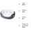 Pet Bed Round Oval Nesting Basket with Pillow Gray 50x40 cm 2