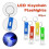 Mini LED keychain flashlight 20 pcs 2