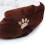 Pet Bed Round Oval Nesting Basket with Pillow Gray 50x40 cm 4