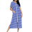 Women's plaid flannel robe with pockets, S-2XL 1