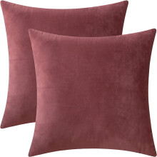Velvet Throw Pillow Covers 22x22 inch Pack of 2