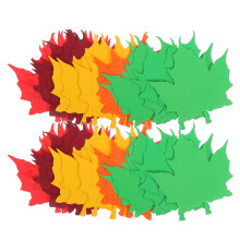 Fall Leaf Paper Cutouts Assorted Colors 50 pcs