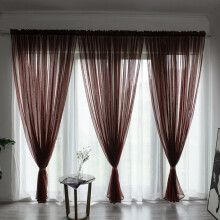 US Home transparente Gardinen mit Faltenband, weiß, 40 x 80 Zoll, 14 Zoll
