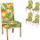 Orangefarbene Halloween-Stuhlhussen, abnehmbar, 4er-Set ... 1