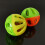 Cat Toy Hollow Plastic Ball with Bell 10 Pack 5
