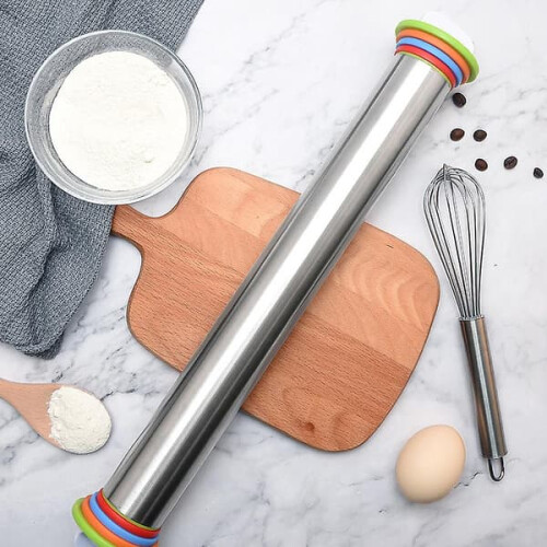 Rolling Pin 17 Inch Adjustable with 4 Removable Rings 2