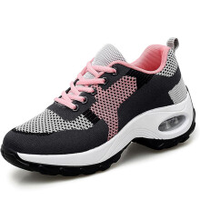 Tênis de corrida feminino leve com amortecimento de ar e respirável.