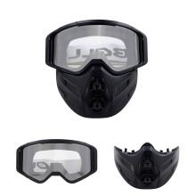 Motorcycle Goggles with Face Cover 2 Pieces