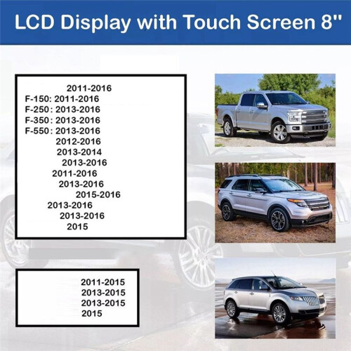 SYNC 2 Radio 8Inch LCD Display Panel Only Replacement for  Fusion 2013-2016 2