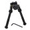 V8 Leg Rest Adjustable Rail Mount Black 1pc 2