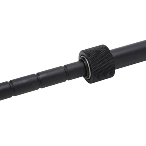 V8 Leg Rest Adjustable Rail Mount Black 1pc 2