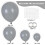 Gray Latex Balloons Set Matte Finish 129 pcs 2