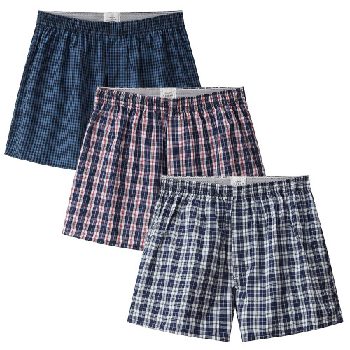 Lot de 3 boxers en coton pour homme