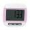 Pedometer Clip Step Counter for Walking Exercise Pink 2